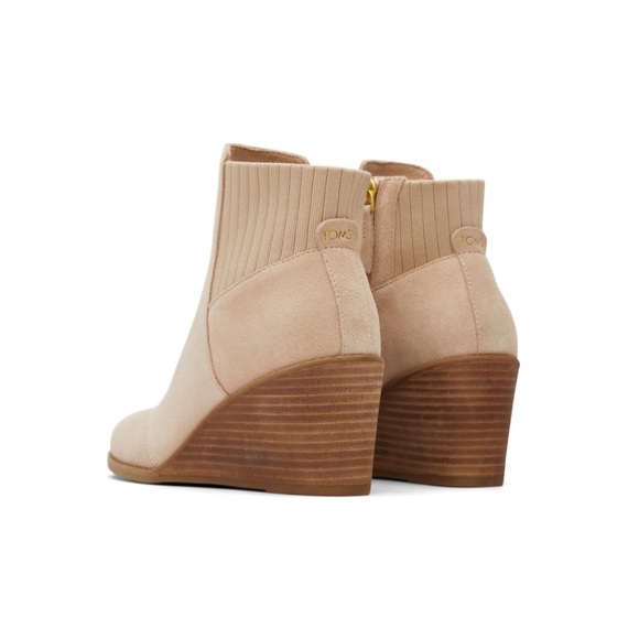 TOMS Suede Wedge Bootie - Picture 3 of 11